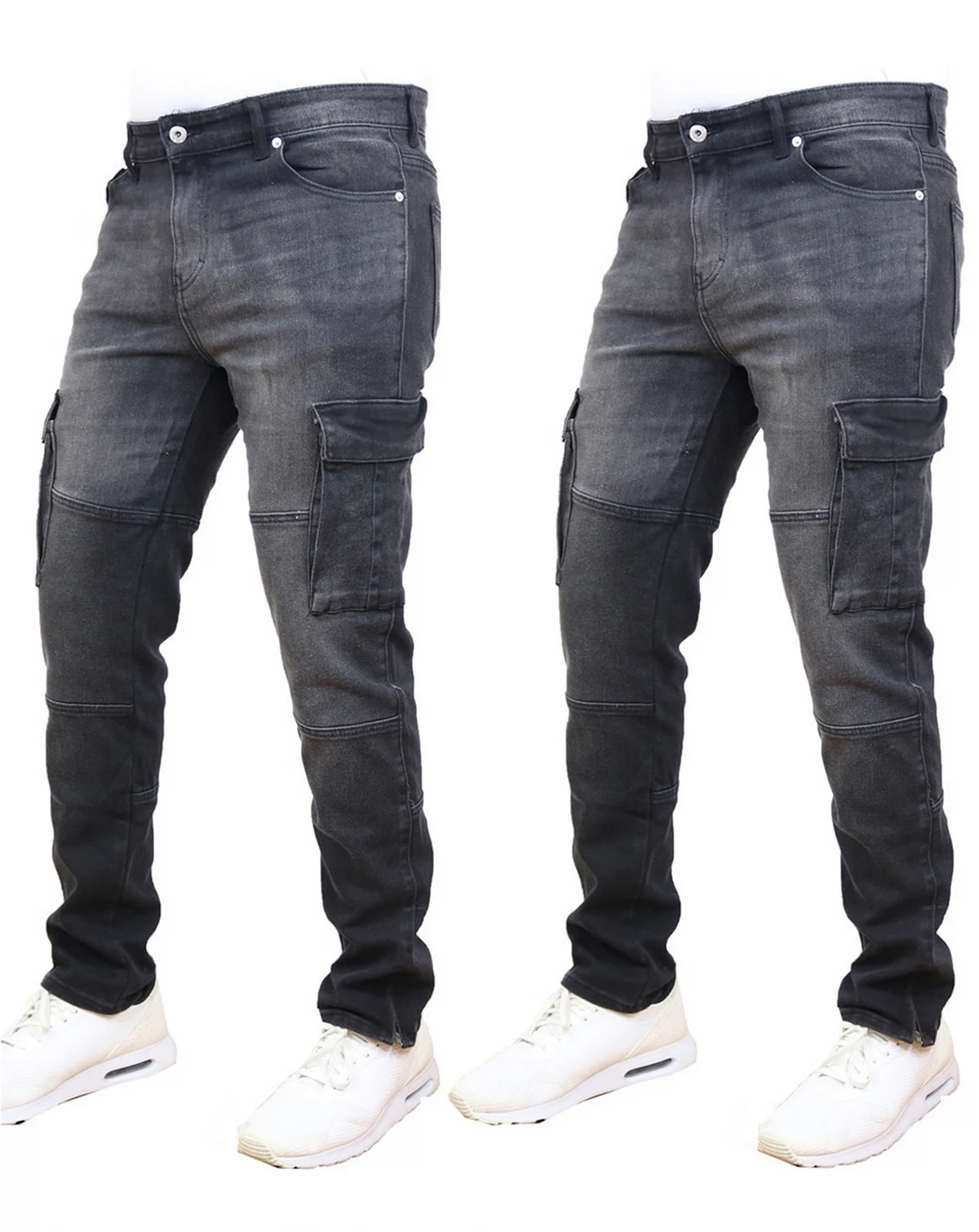 Men's 2-Pack Stretch Cargo Pocket Jeans