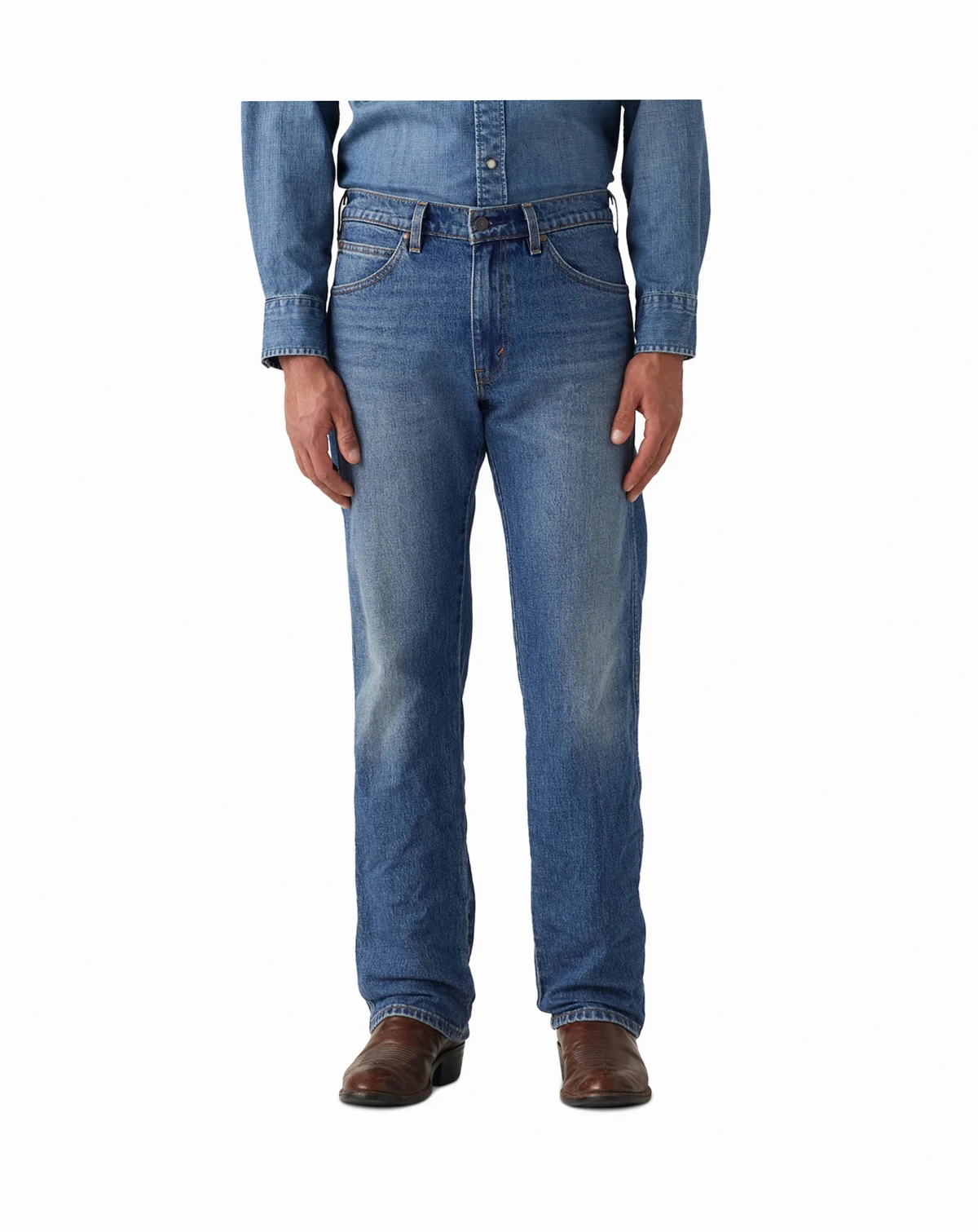 Men's 557 Western Straight Fit Boot Cut Jeans