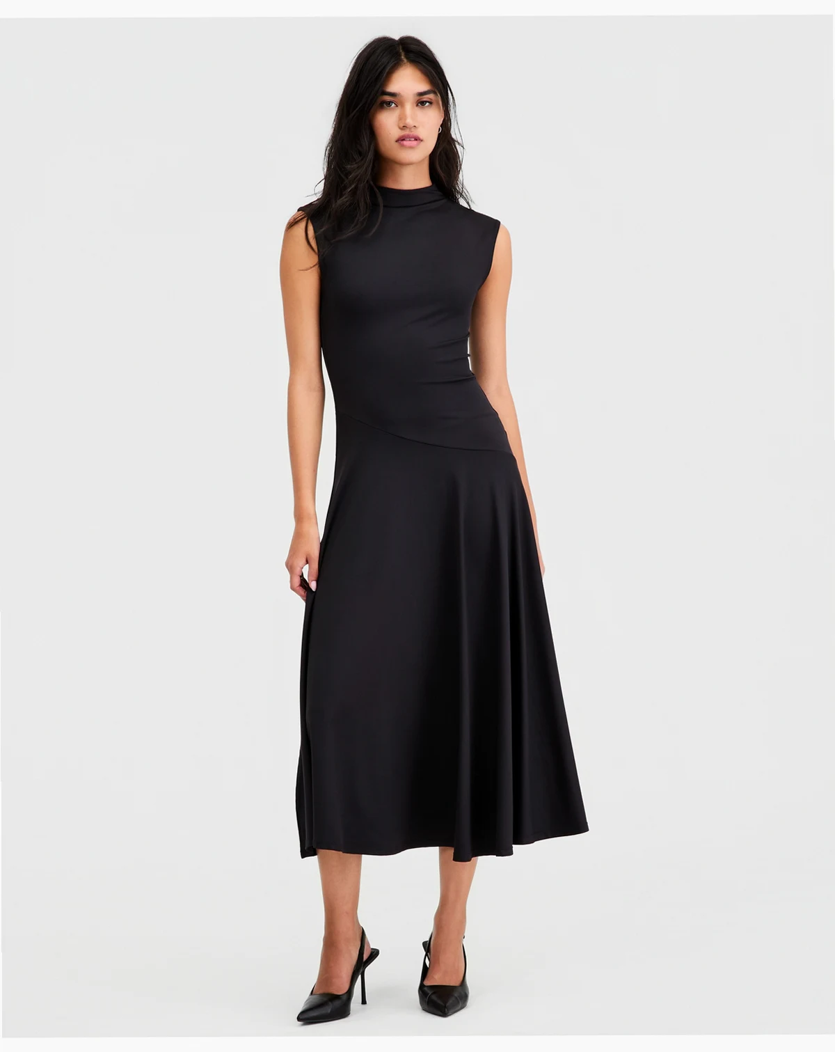 Women's High-Neck Sleeveless Dress, Macy's Exclusive