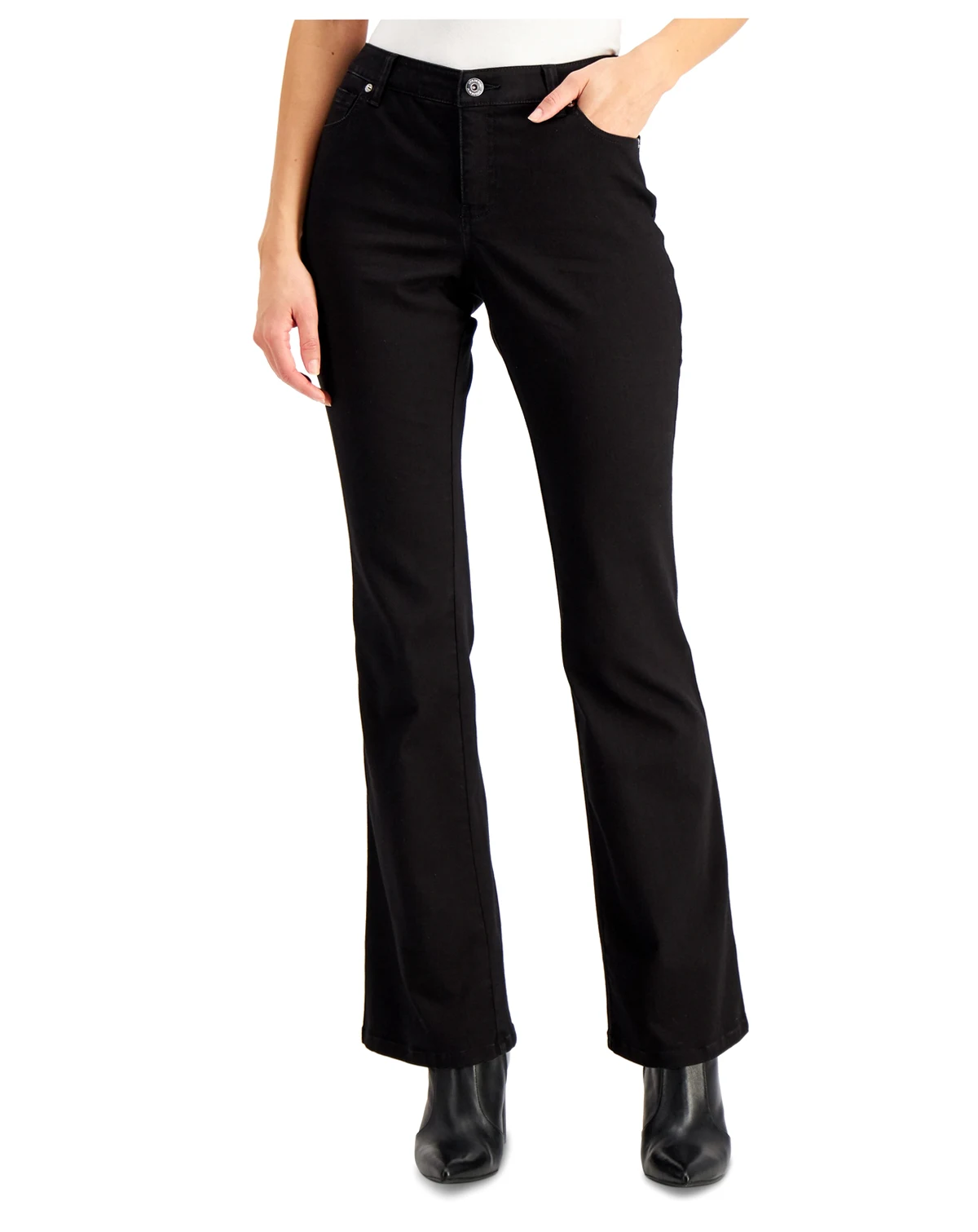 Petite Mid Rise Bootcut Jeans, Created for Macy's
