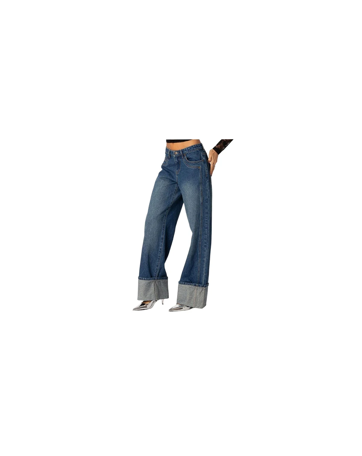 Women's Vesper Cuffed Low Rise Jeans