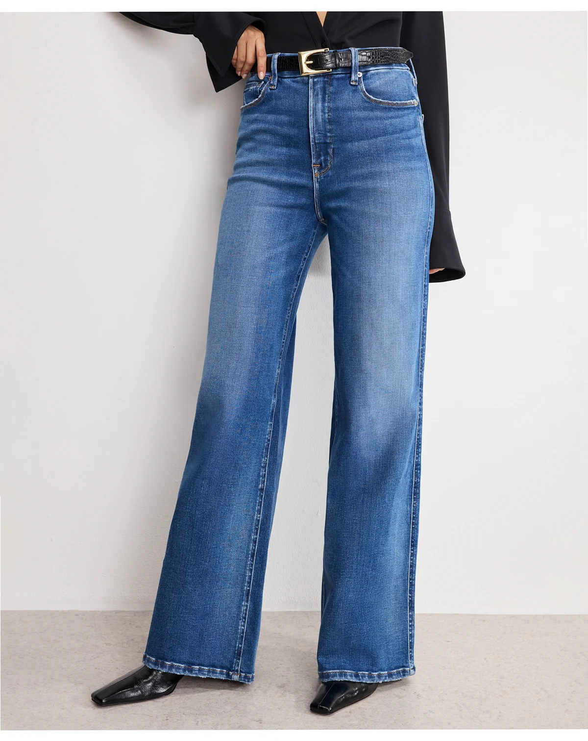 Women's Soft Tech Good Skate Wide Leg Jeans, Regular & Plus Size