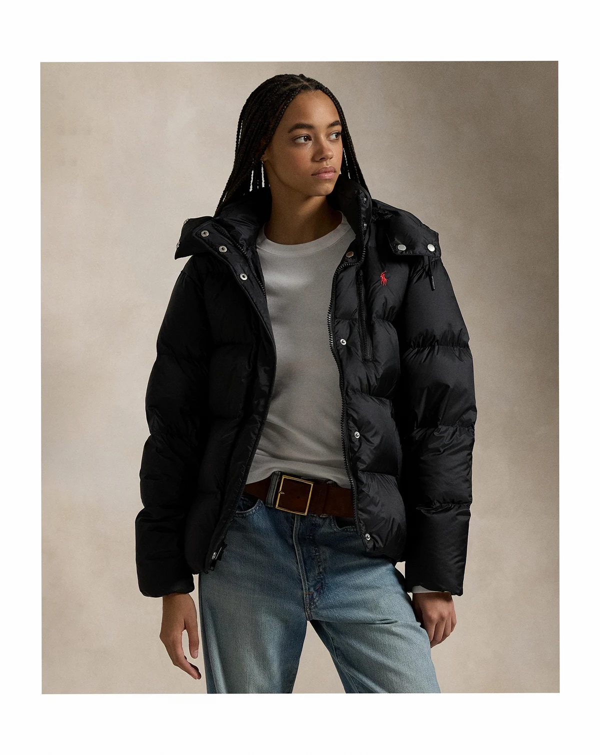 Women's Water-Resistant Long Sleeve Quilt Jacket