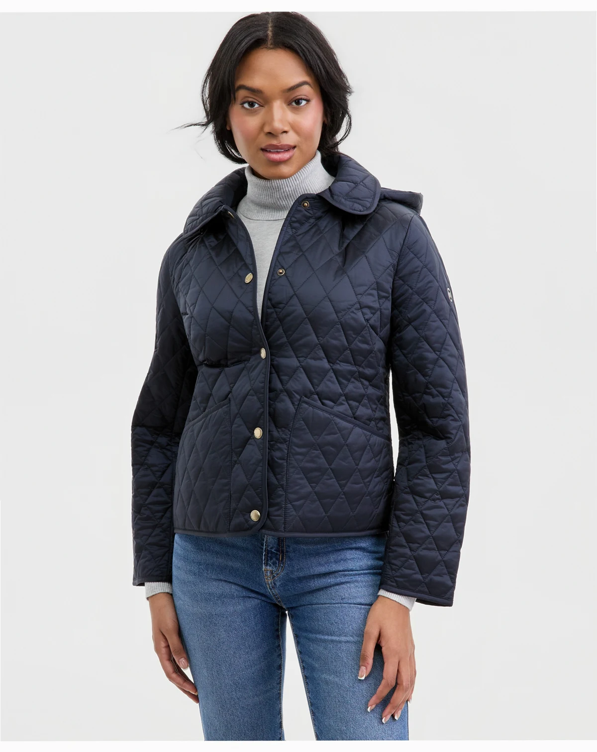 Women's Short Hooded Quilted Coat