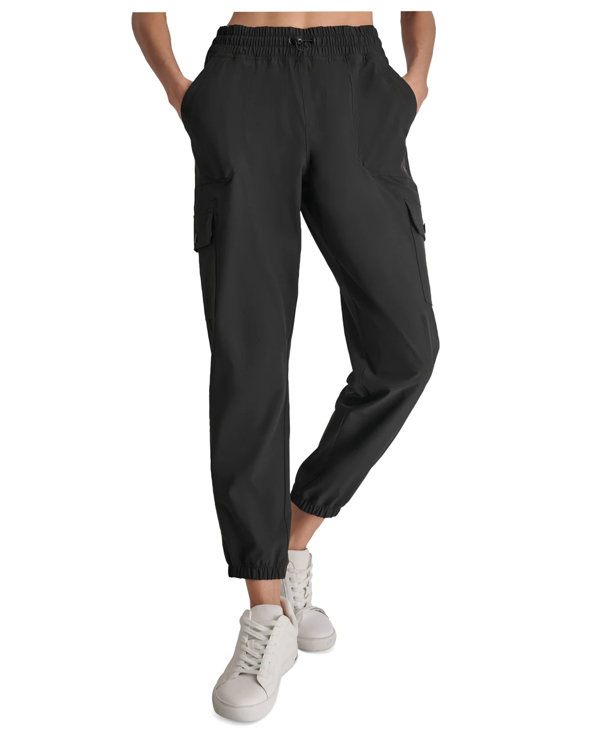 Women's Drawcord-Waist Cargo Jogger Pants