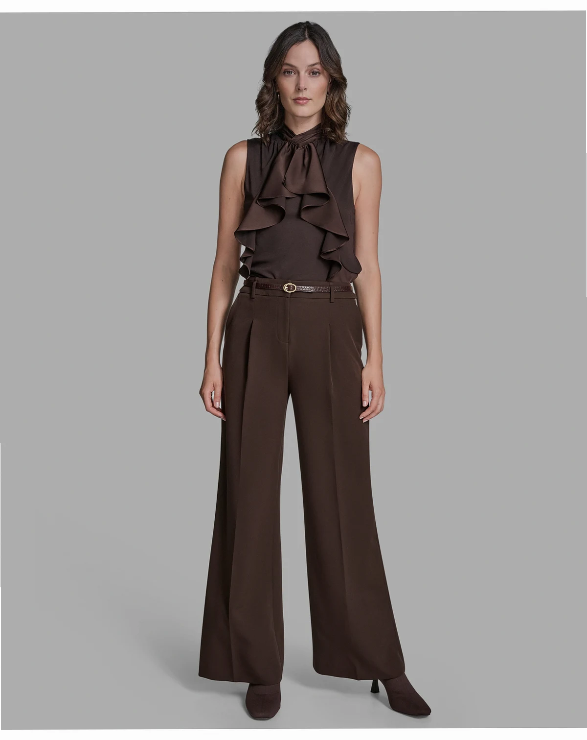 Women's Pleated Wide Leg Pants