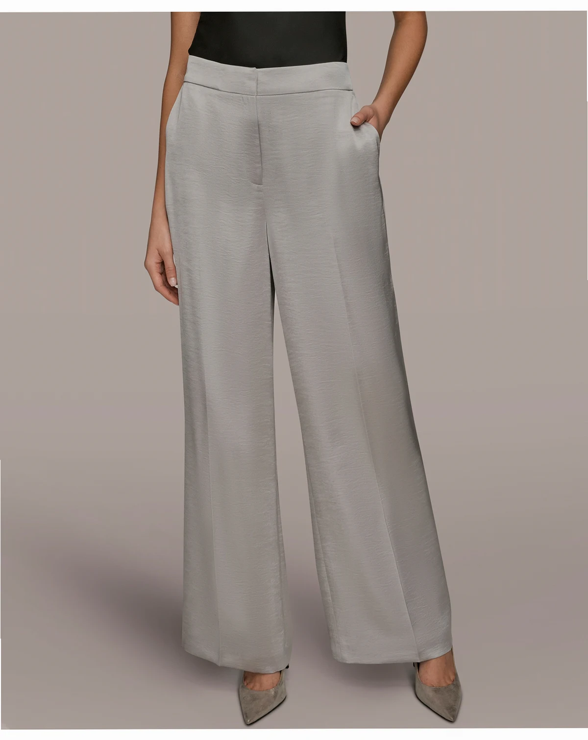 Women's Wide-Leg Mid-Rise Pants