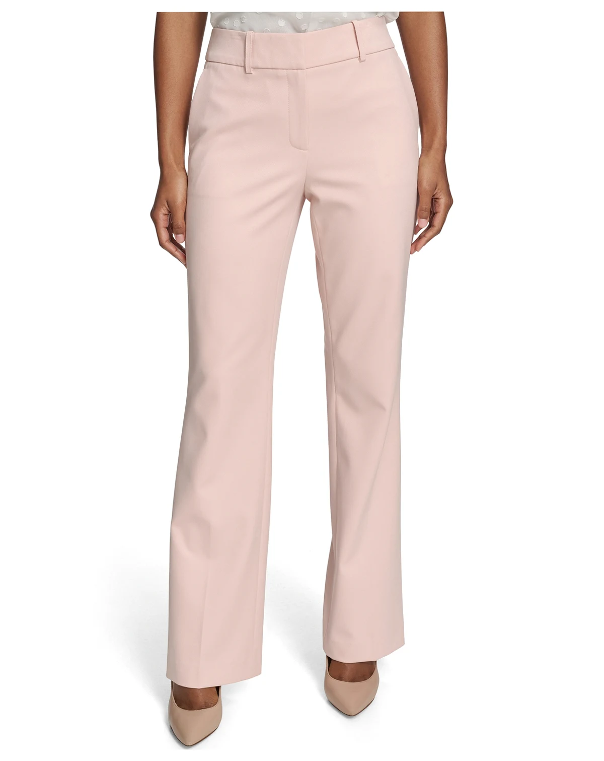 Women's Solid Bootcut Trouser Pants