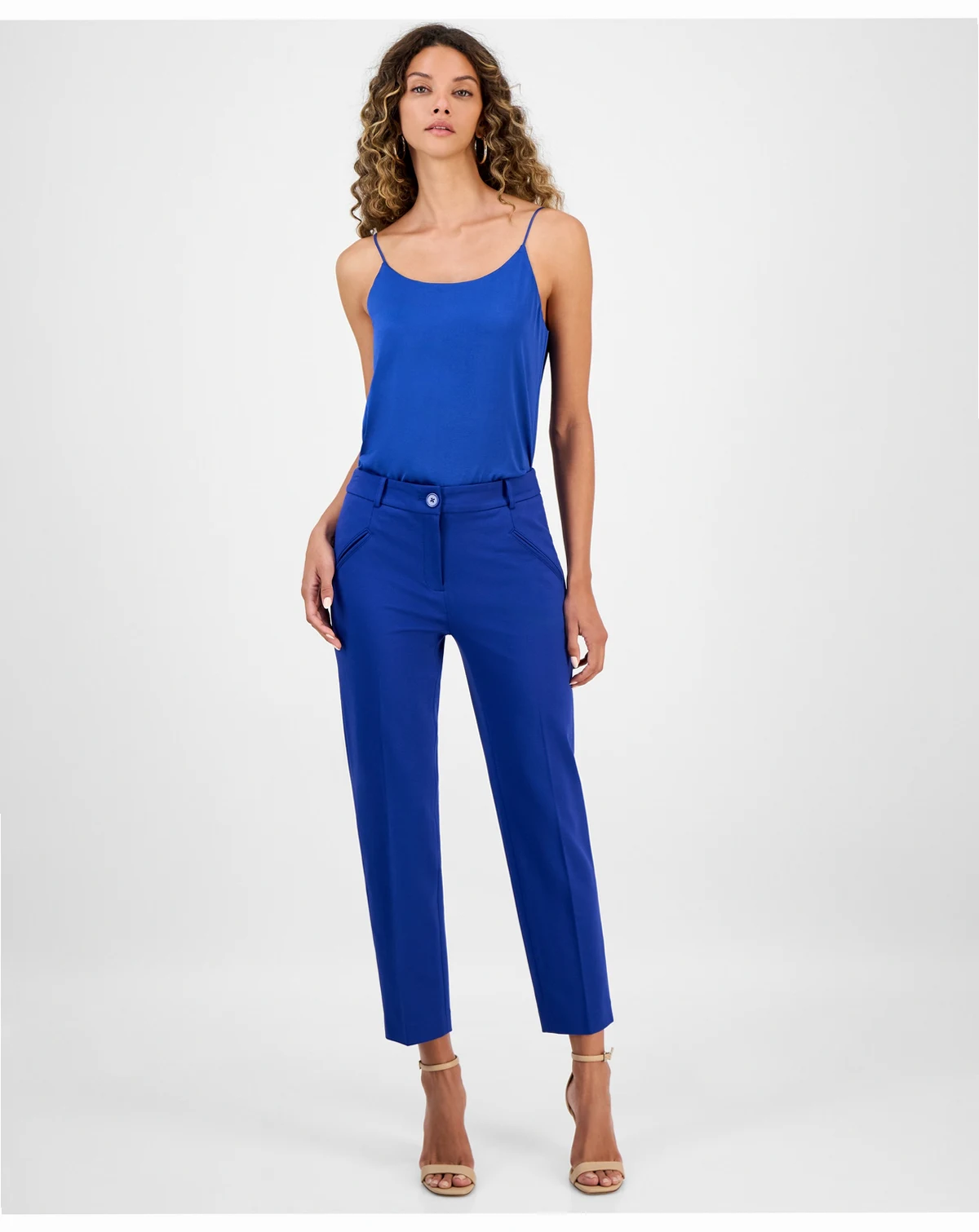 Women's Compression High-Rise Straight-Leg Pants, Macy's Exclusive