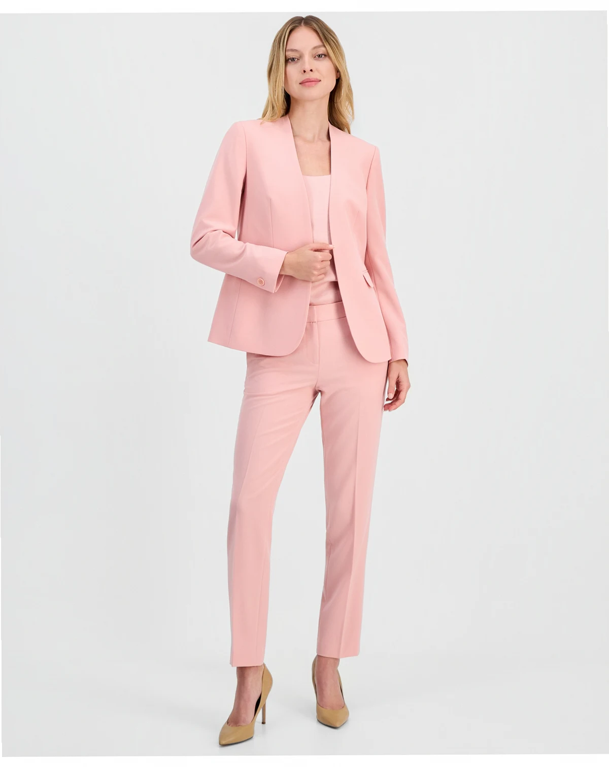 Women's Bi-Stretch Straight-Leg Dress Pants, Created for Macy's