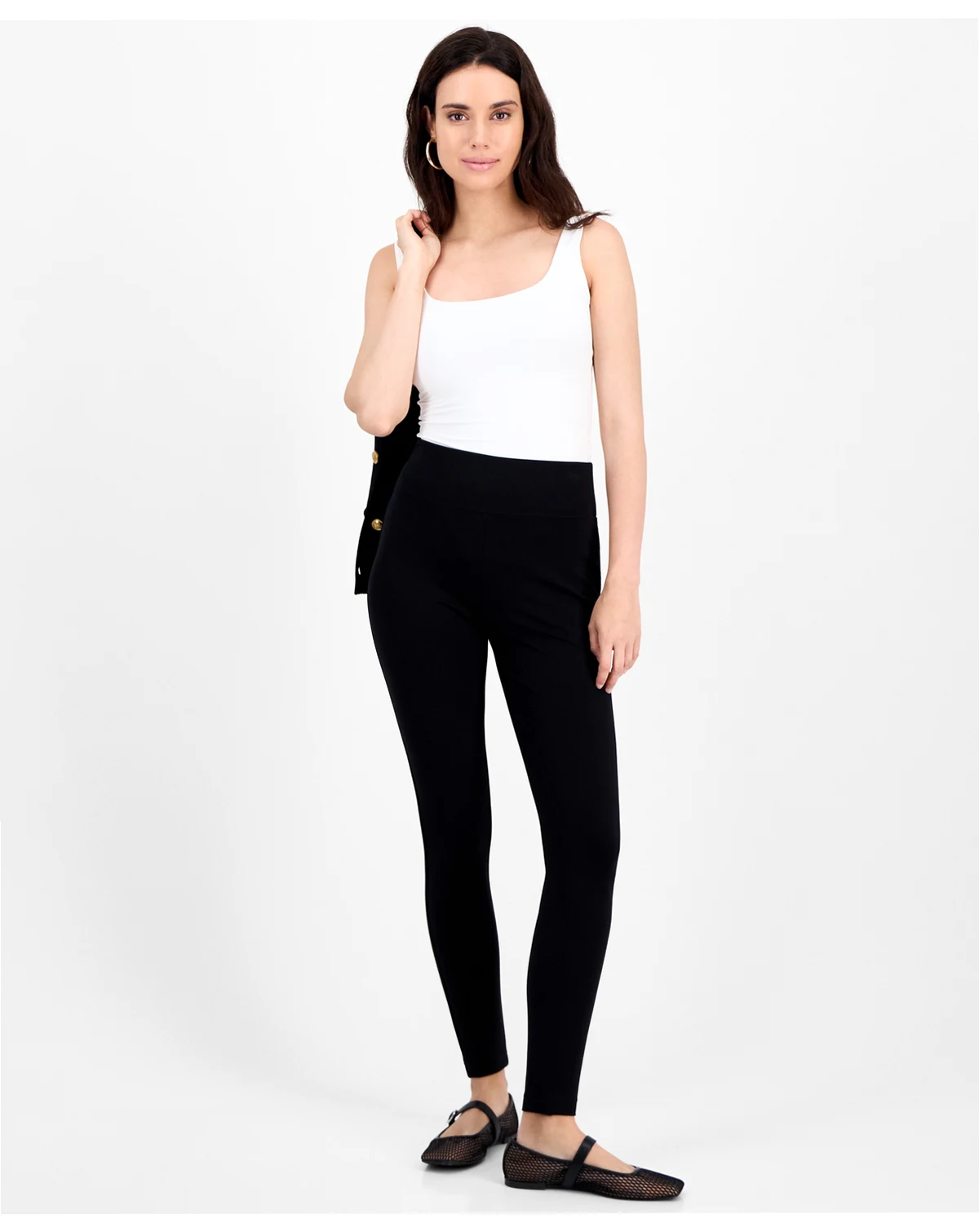 Petite High-Rise Pull-On Leggings, Macy's Exclusive