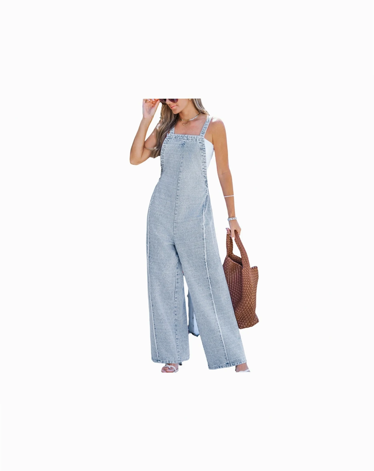 Women's Retro Denim Overalls