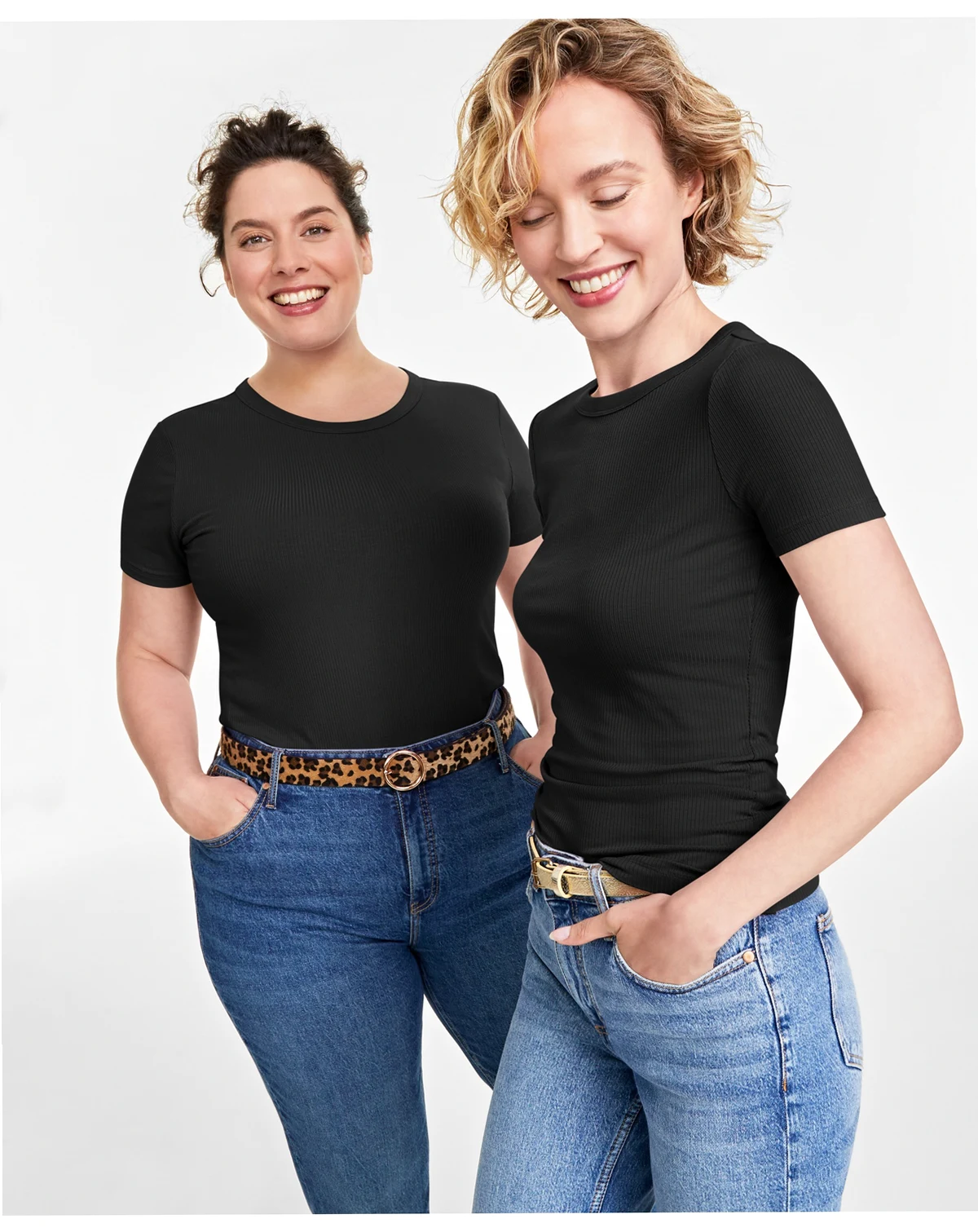 Women’s Ribbed T-Shirt, Created for Macy’s