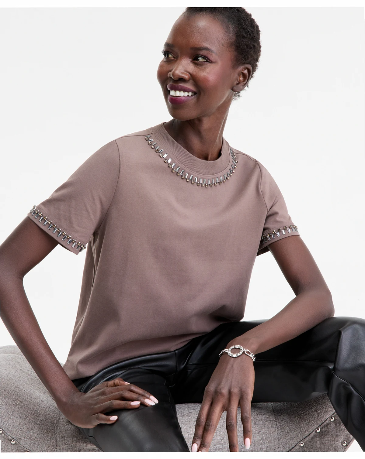 Women's Embellished T-Shirt