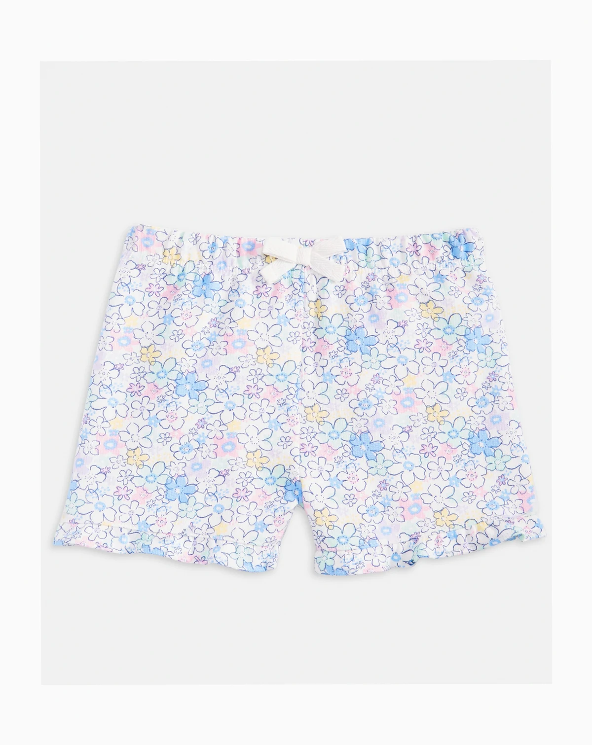Toddler Girls' 2T-4T Mix and Match French Terry Floral-Print Shorts, Macy's Exclusive
