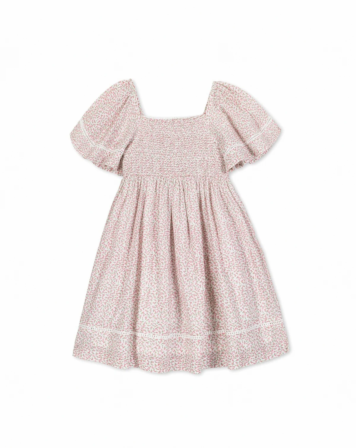 Toddler Girls Smocked Bell Sleeve Dress