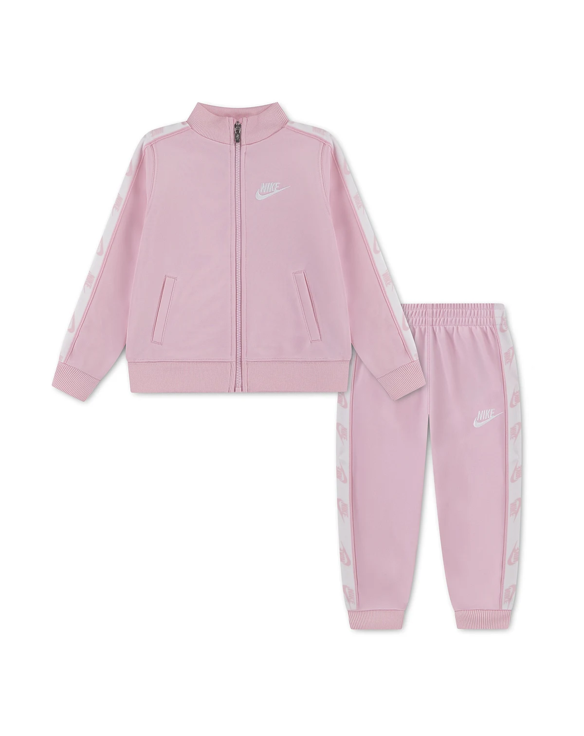 Girls' Toddler 2T-4T Logo-Taping Jacket and Pants, 2 Piece Set