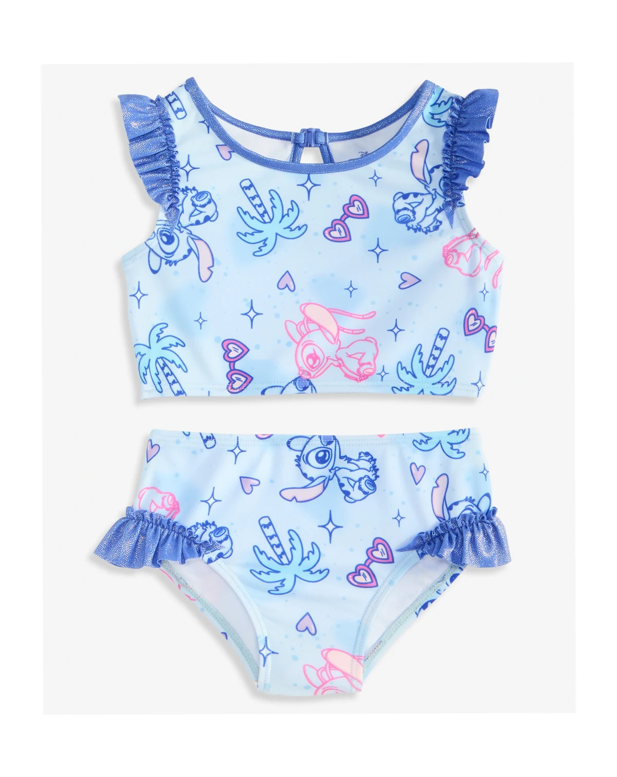 Stitch Girls' 2-6X Printed 2-Piece Tankini Swimsuit