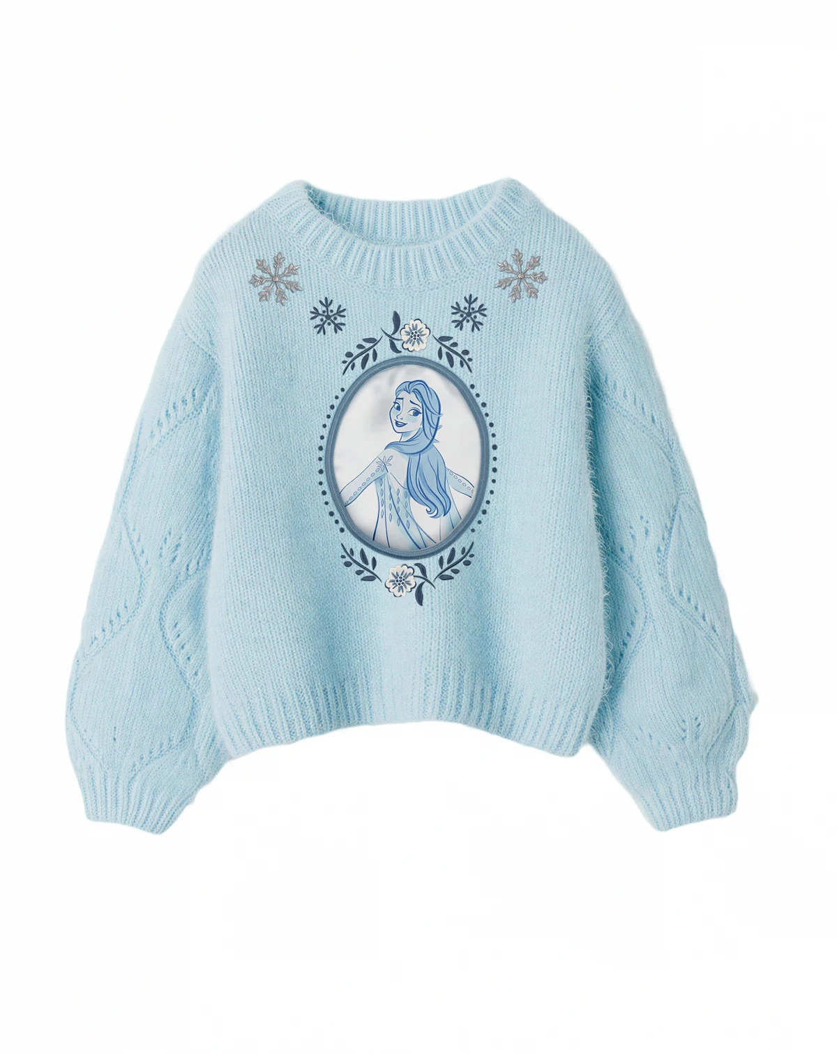 Girls' 2T-6X Frozen Fair Isle Crewneck Sweater