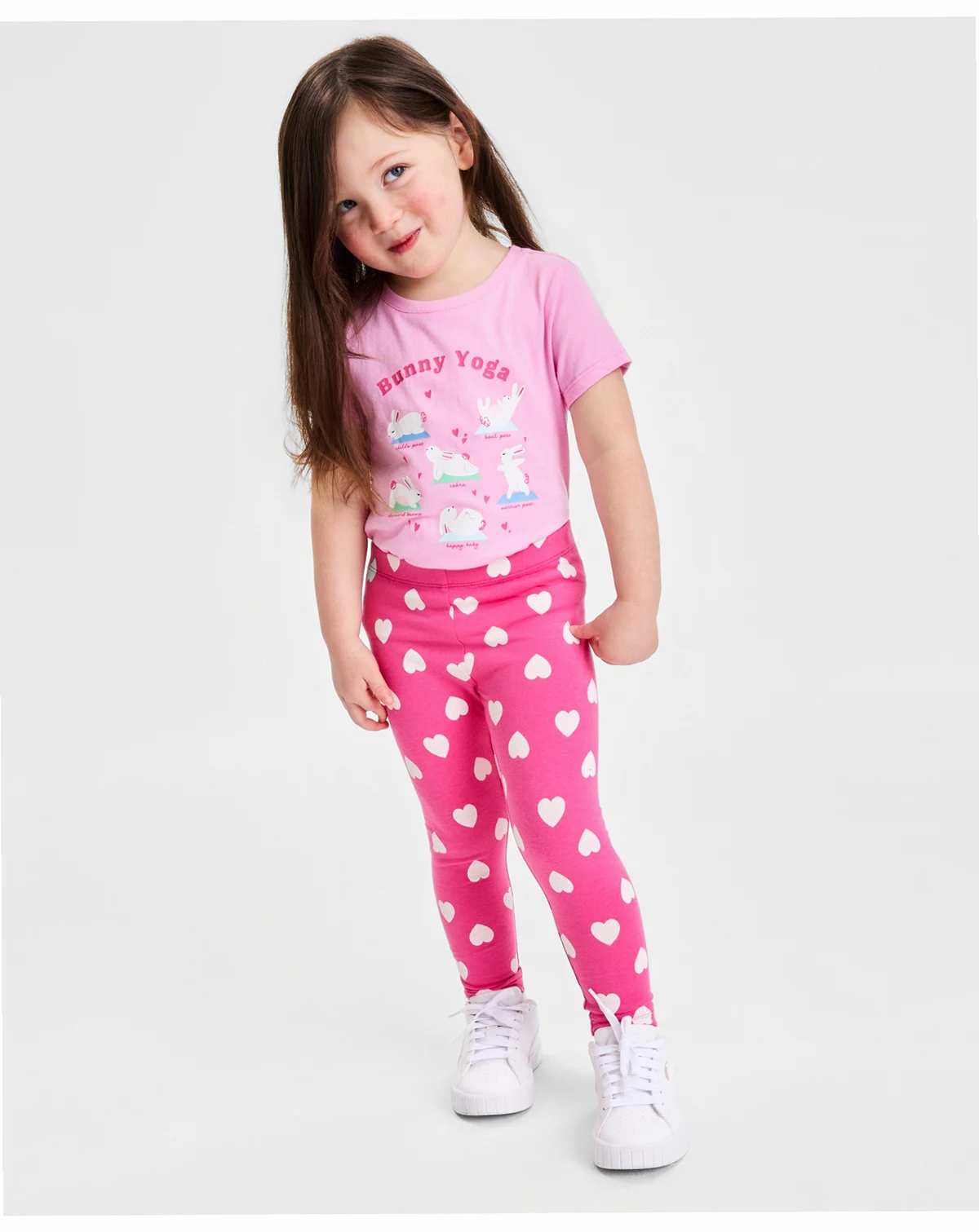 Girls' 12M-5T Heart-Print Leggings, Macy's Exclusive
