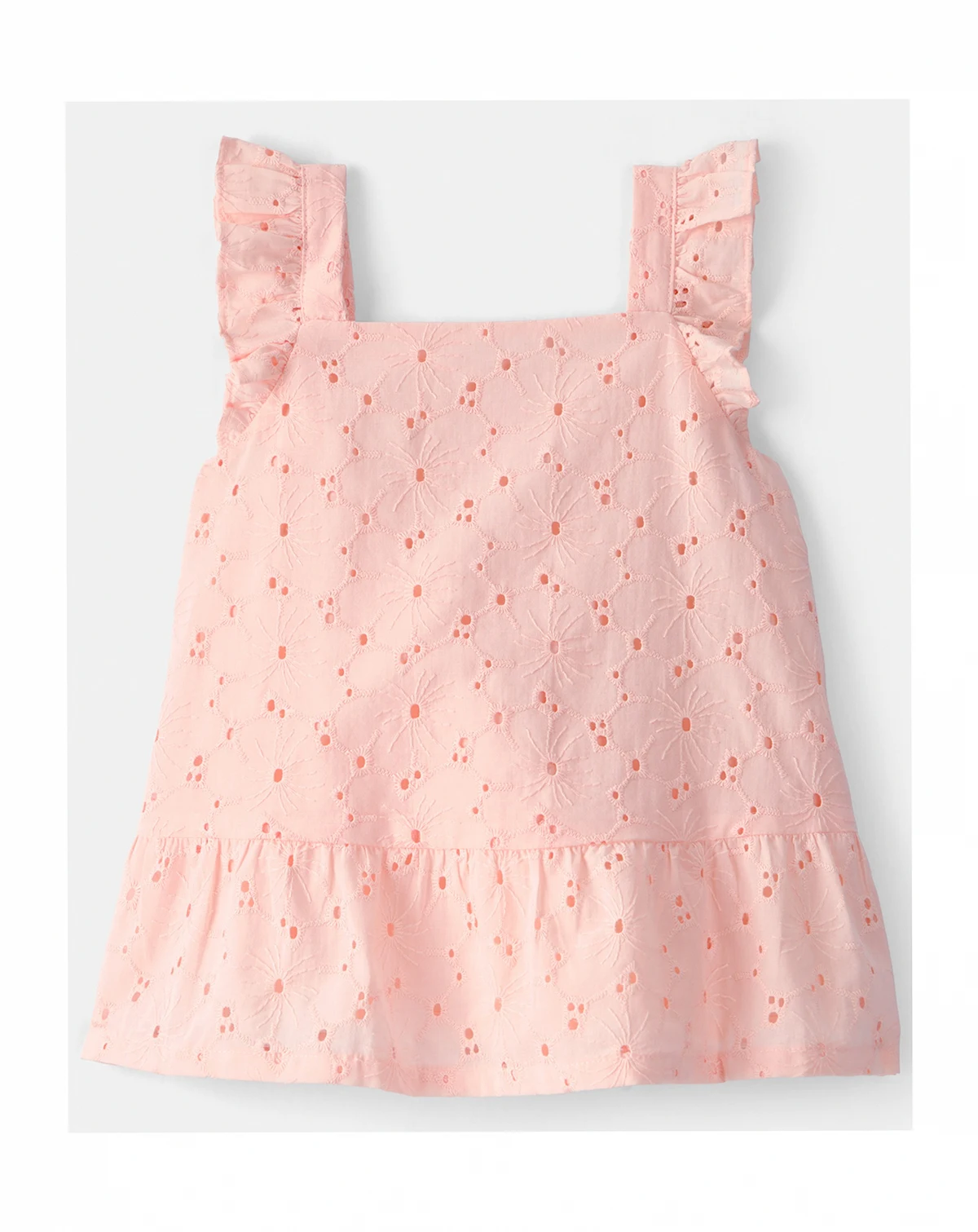 Girls' Toddler 2T-5T Sleeveless Eyelet Top