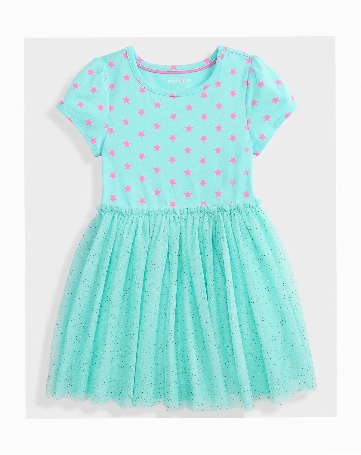 Girls Toddler 2T-4T Star-Print Short-Sleeve Tutu Dress, Macy's Exclusive