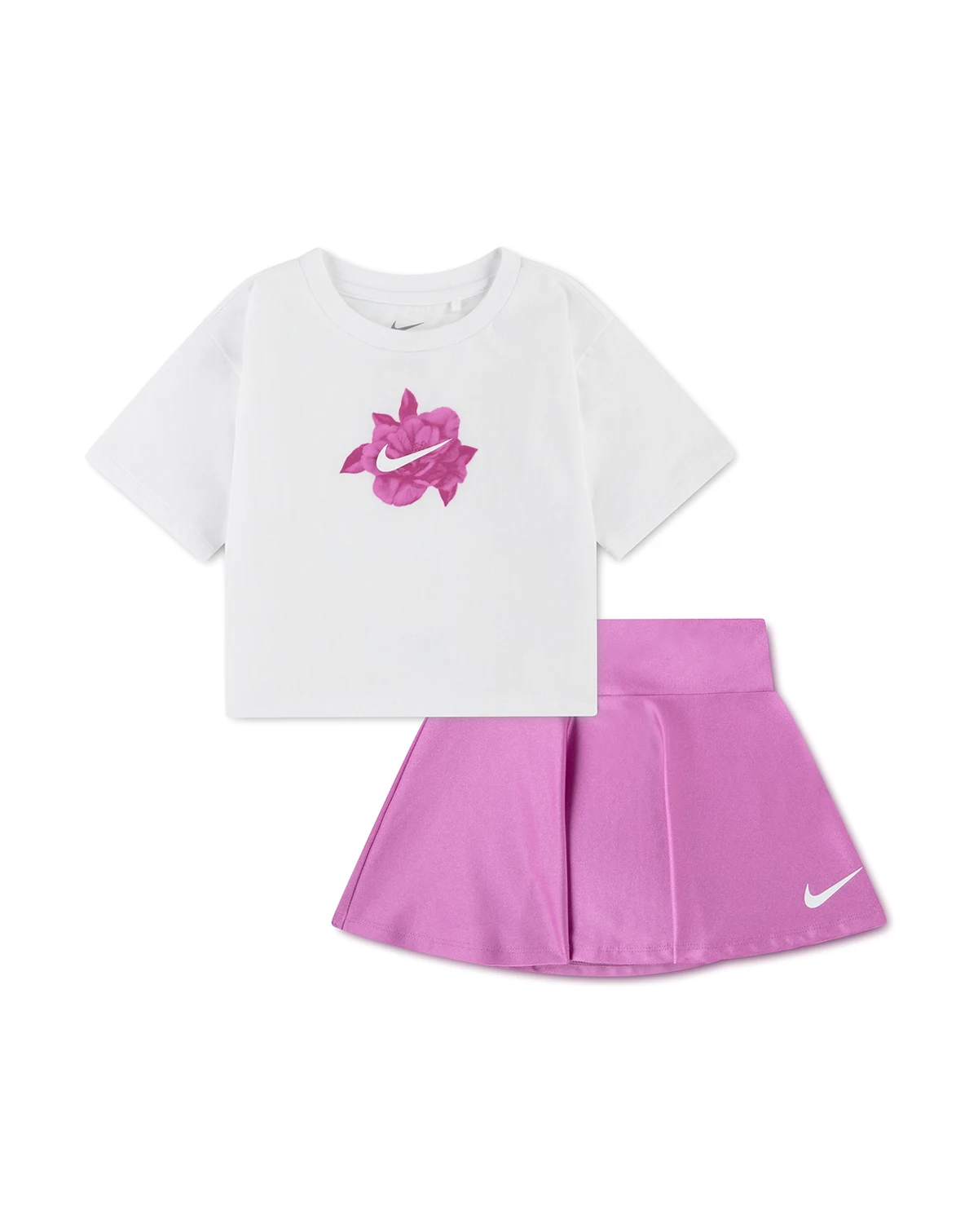 Girls' Toddler 2T-4T Move with Nature Shine Crewneck T-Shirt and Scooter Shorts, 2-Piece Set