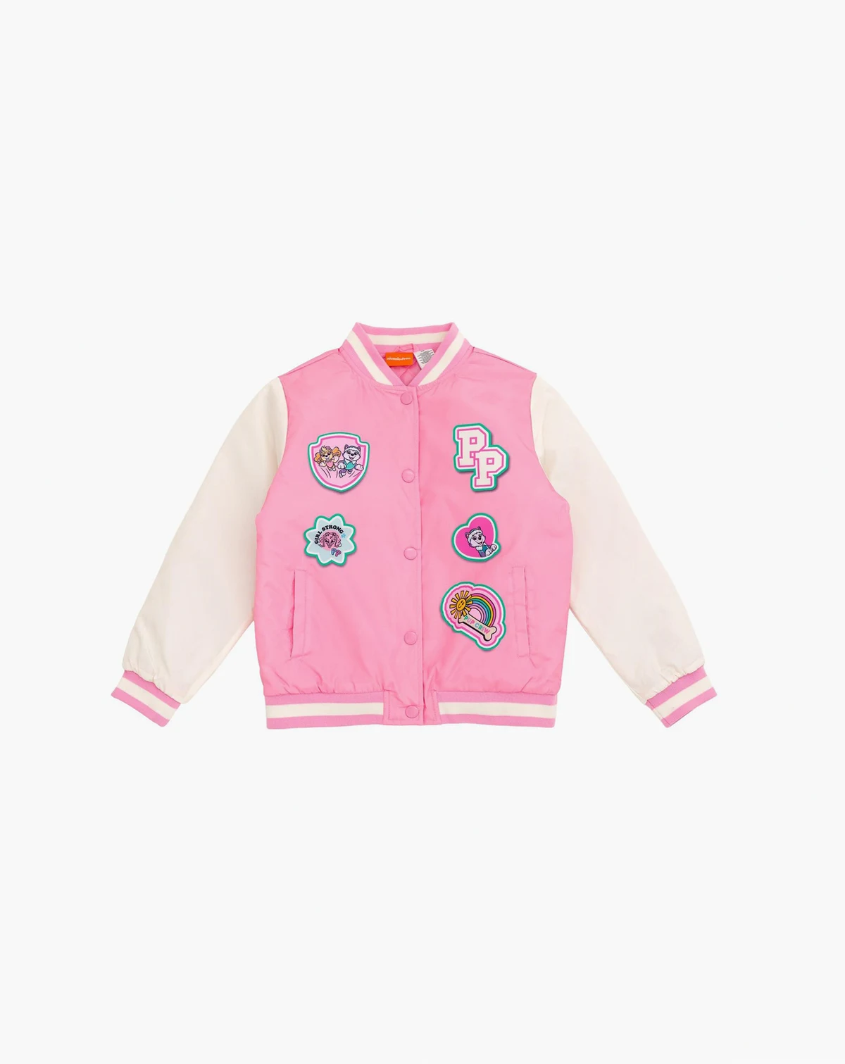 Toddler Girls Varsity Bomber Jacket to