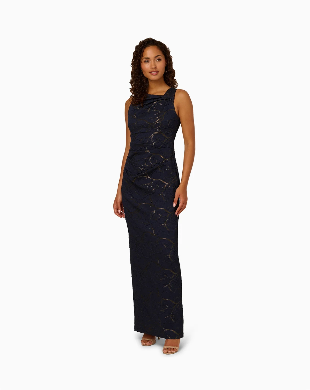 Petite Sleeveless Column Gown