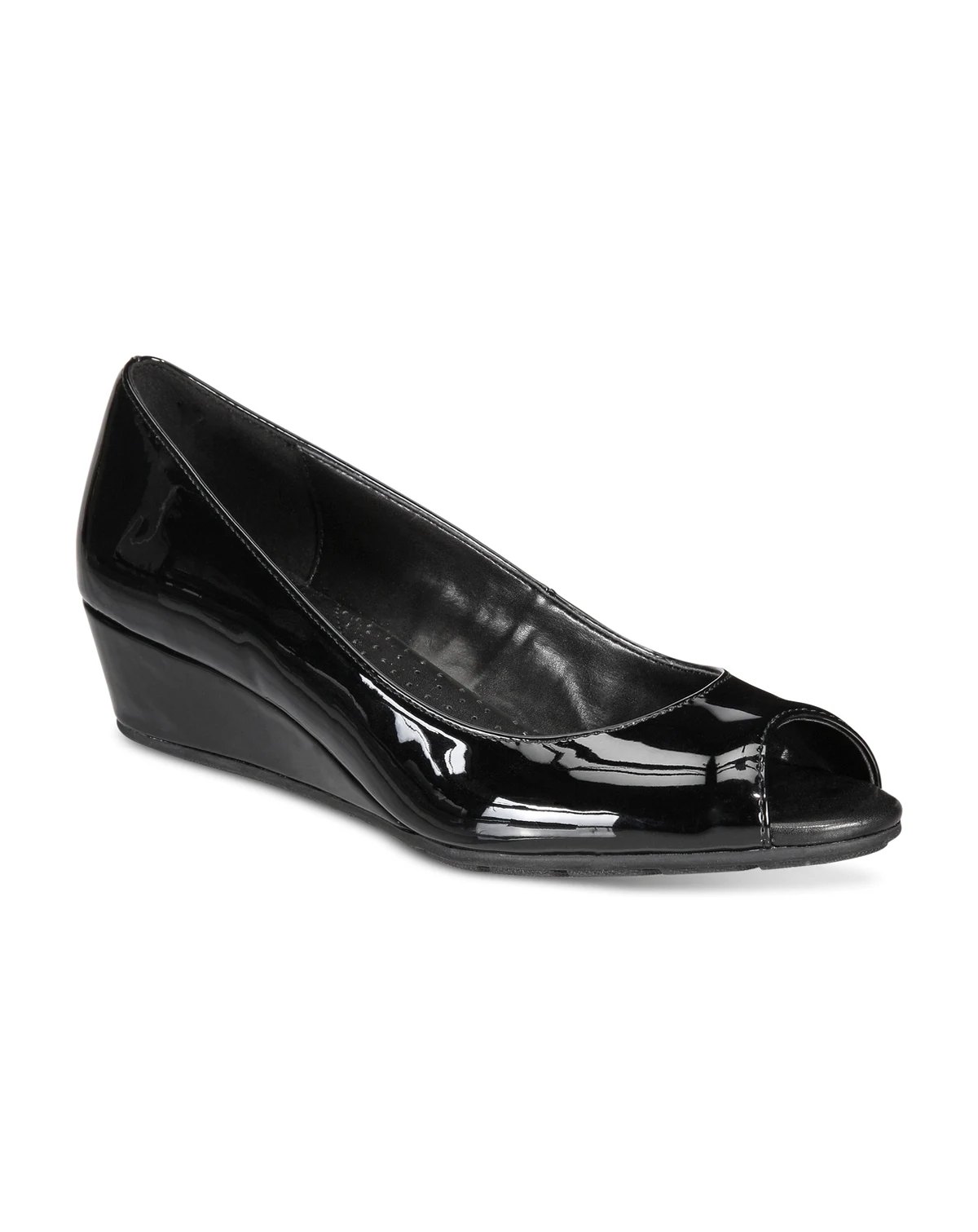 Women's Candra Low Wedge Peep Toe Dress Pumps