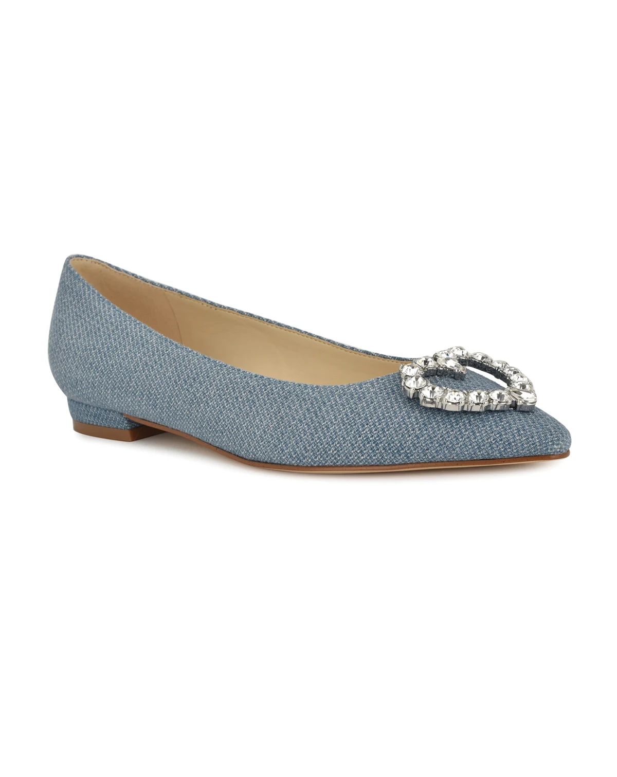 Women's Hearts Rhinestone Pointy Toe Flats