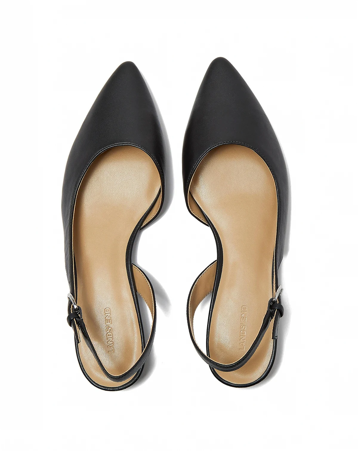 Women's Leather Slingback Low Heels