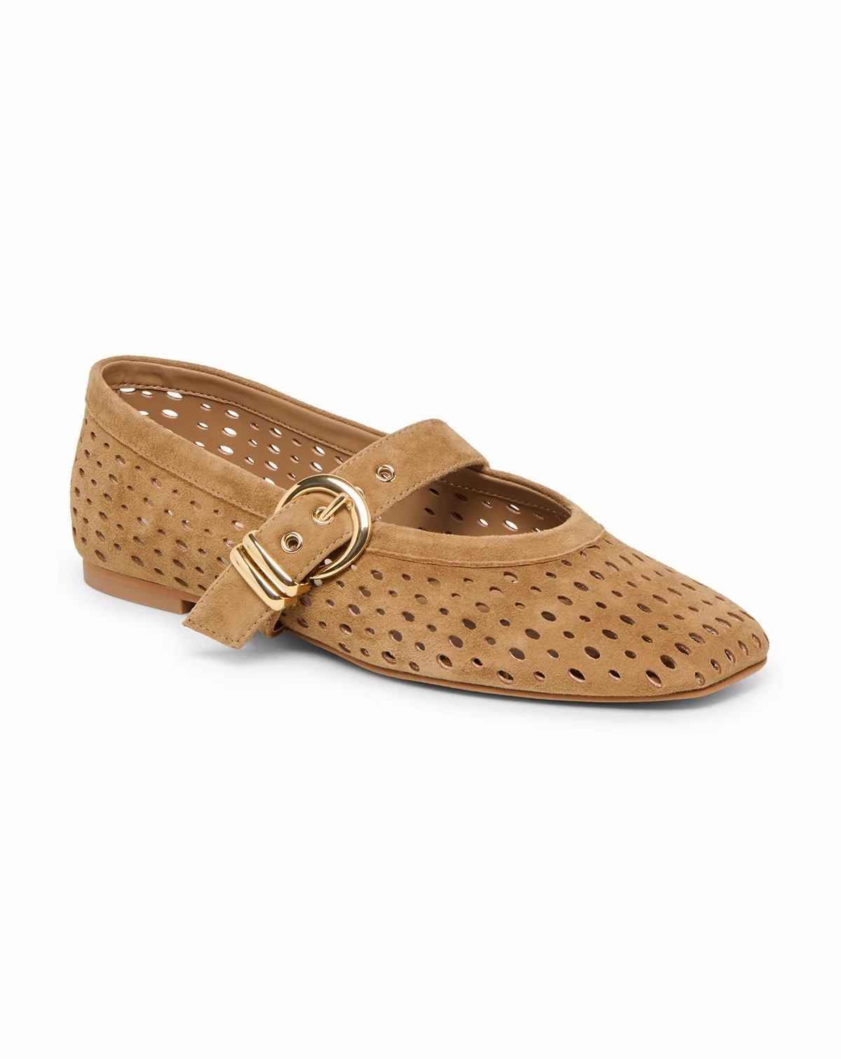 Women's Mikel Perforated Buckle Mary Jane Flats
