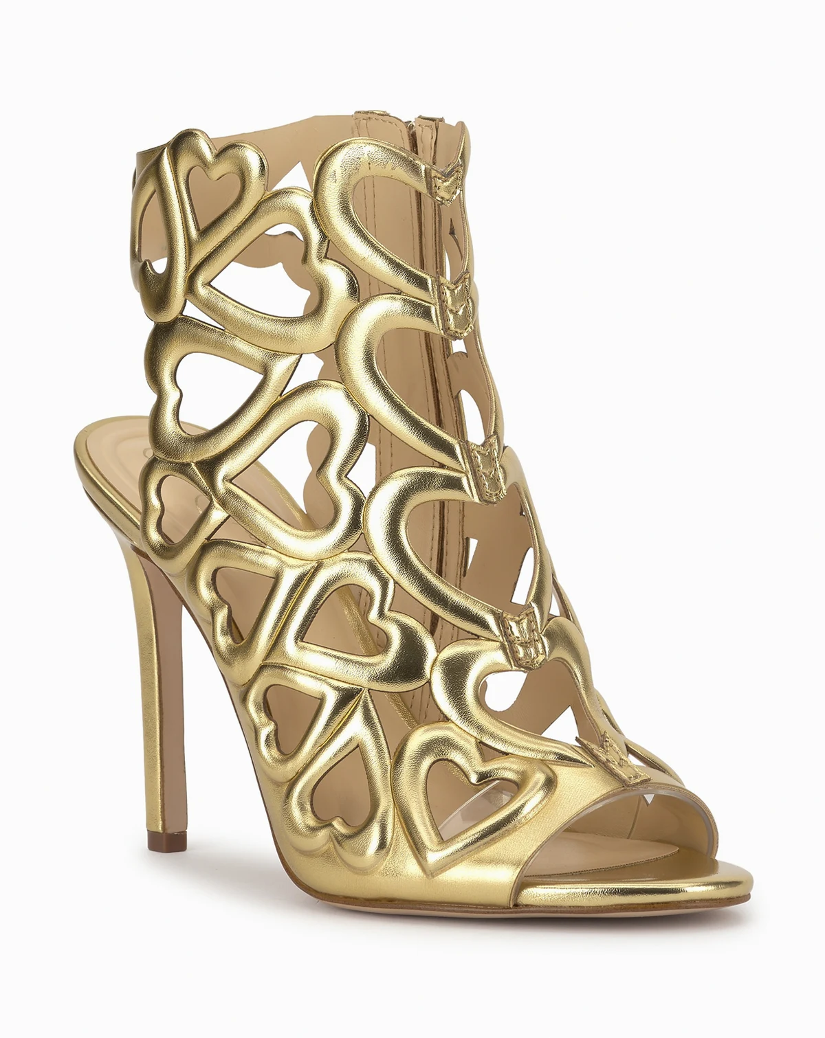 Women's Jalina Heart Cutout High-Heel Peep-Toe Booties