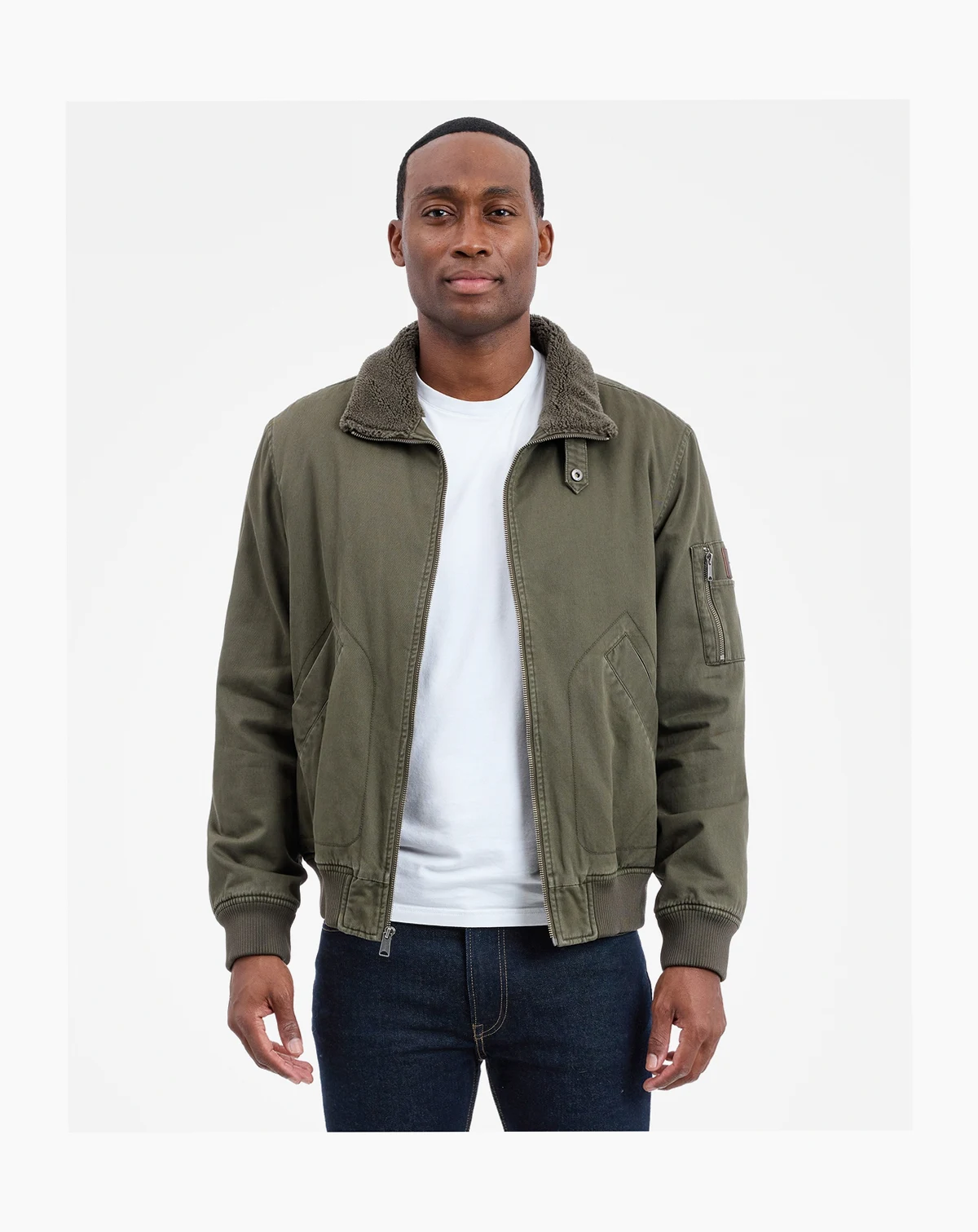 Men's Sherpa Collar Flight Jacket