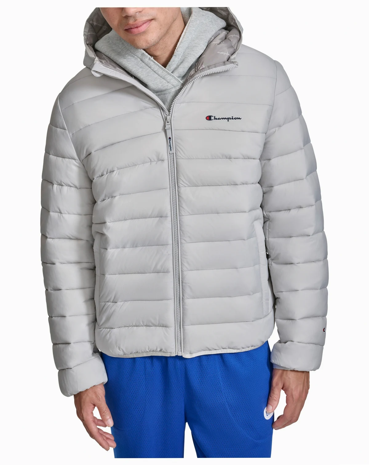 Men's Performance Quilted Hooded Jacket