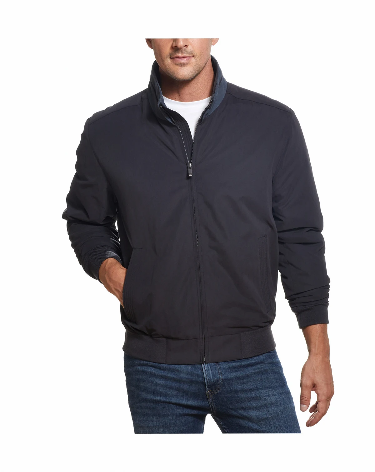 Men's Microfiber Bomber Jacket