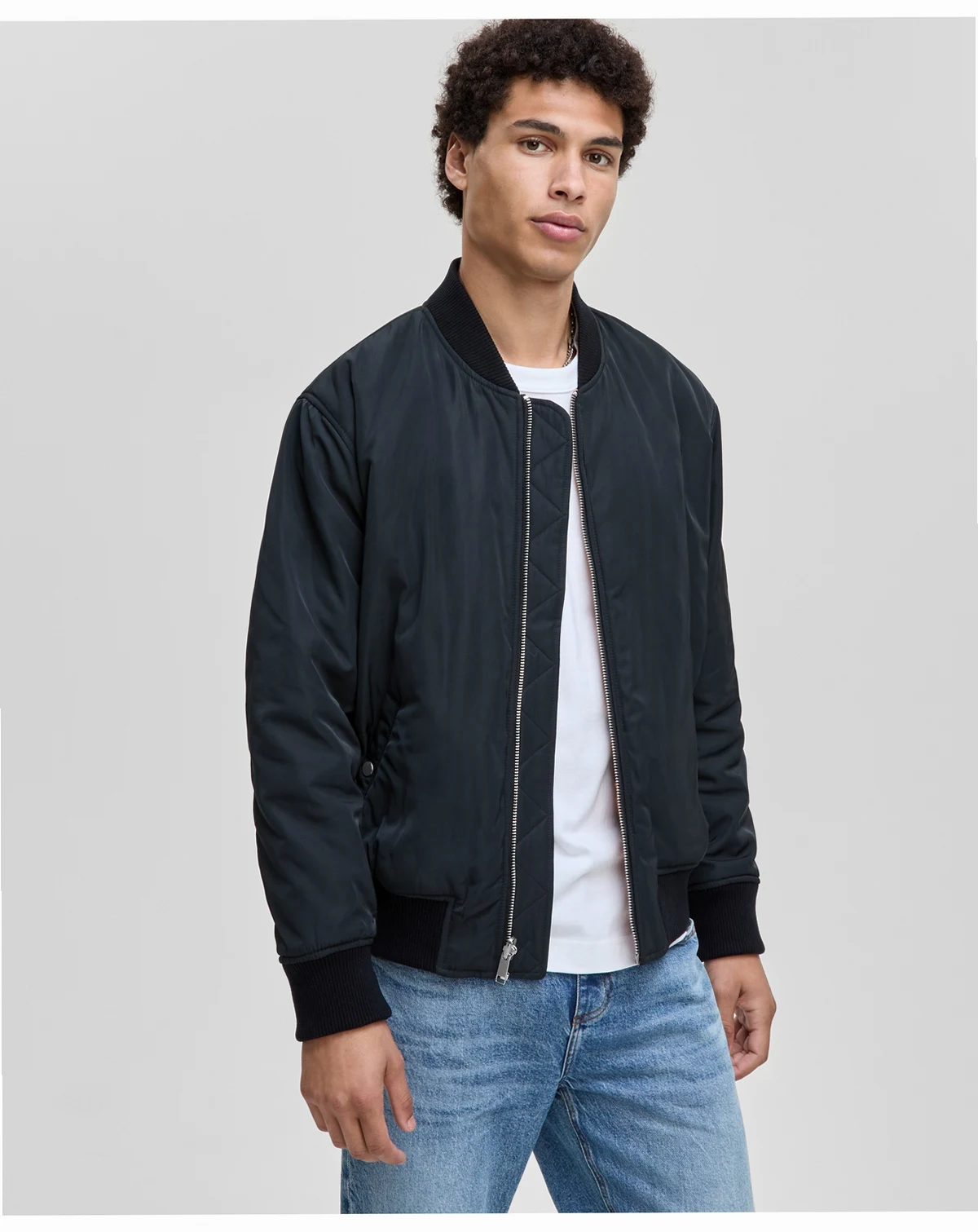Men's Relaxed-Fit Reversible Bomber Jacket, Macy's Exclusive