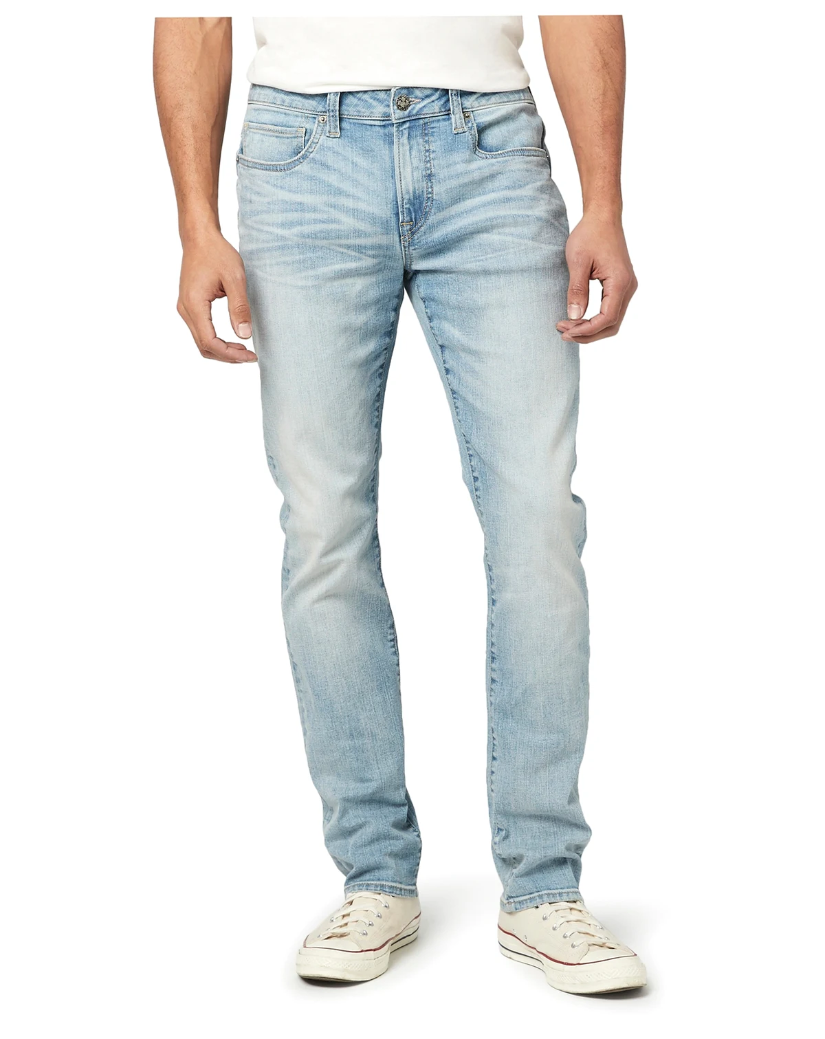 Men's Slim Ash Crinkled Stretch Denim Jeans