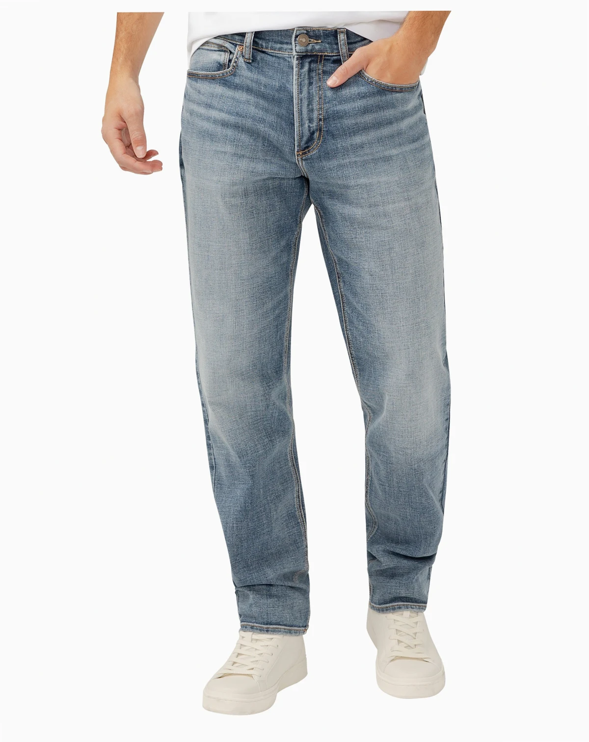 Men's Eddie Classic Athletic Fit Tapered Leg Luxe Heritage Jeans