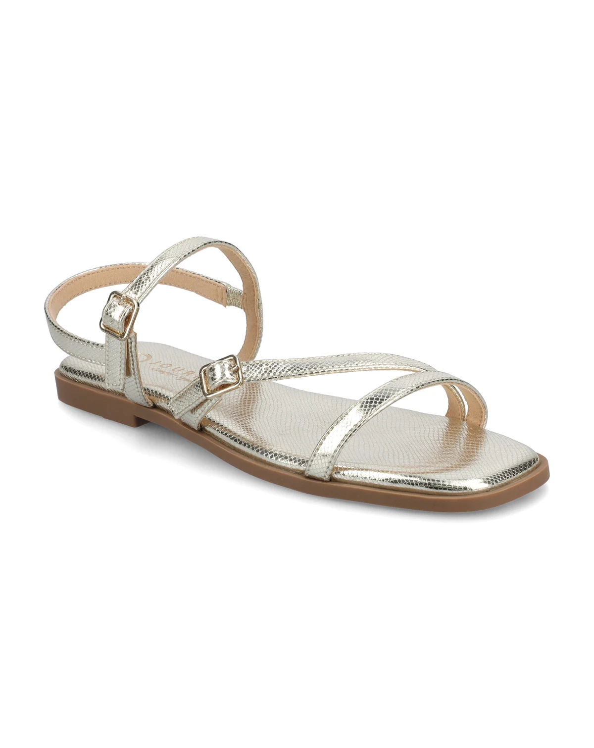 Women's Brianna Asymmetrical Strappy Flat Sandals