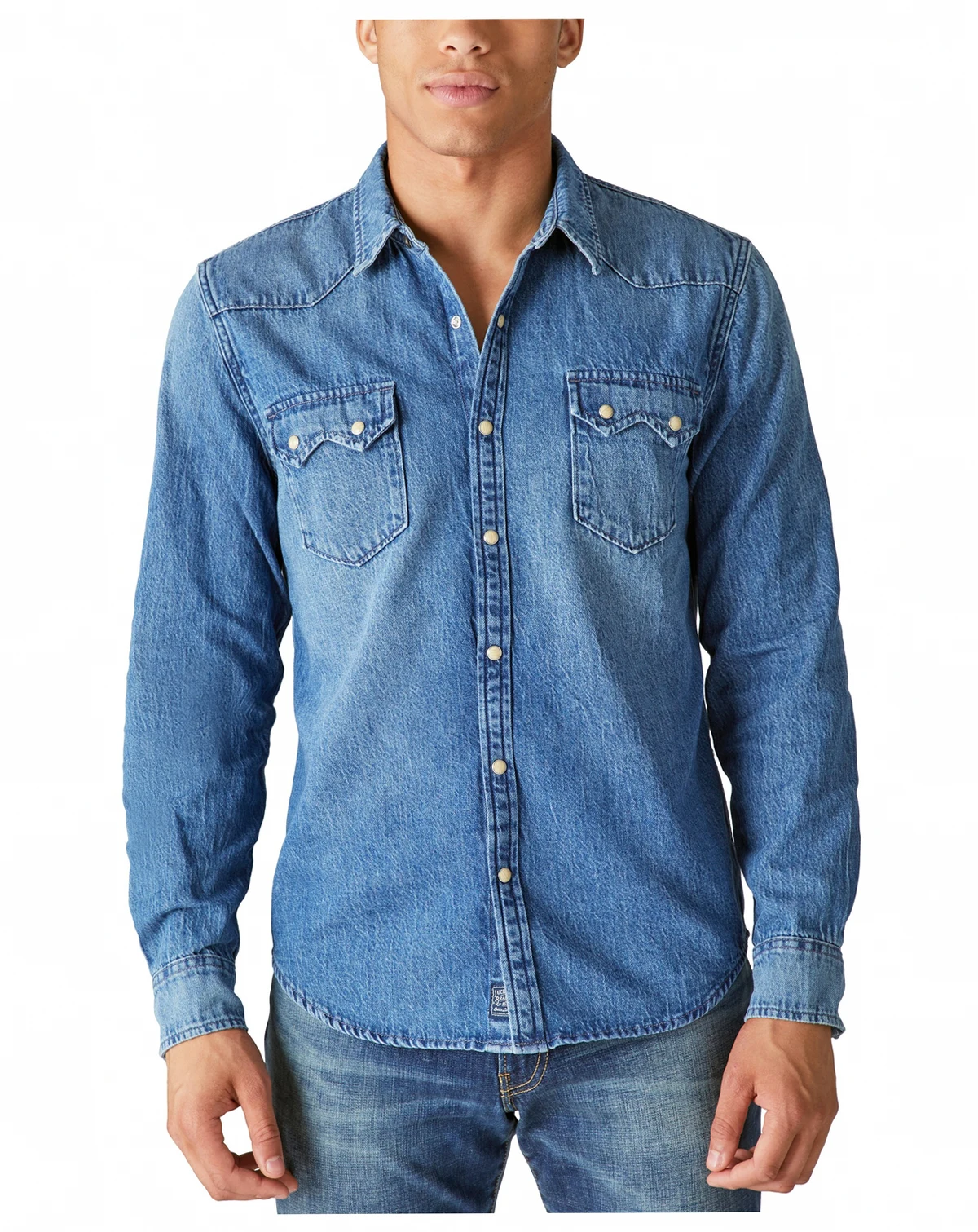 Men's Sawtooth Denim Western Shirt