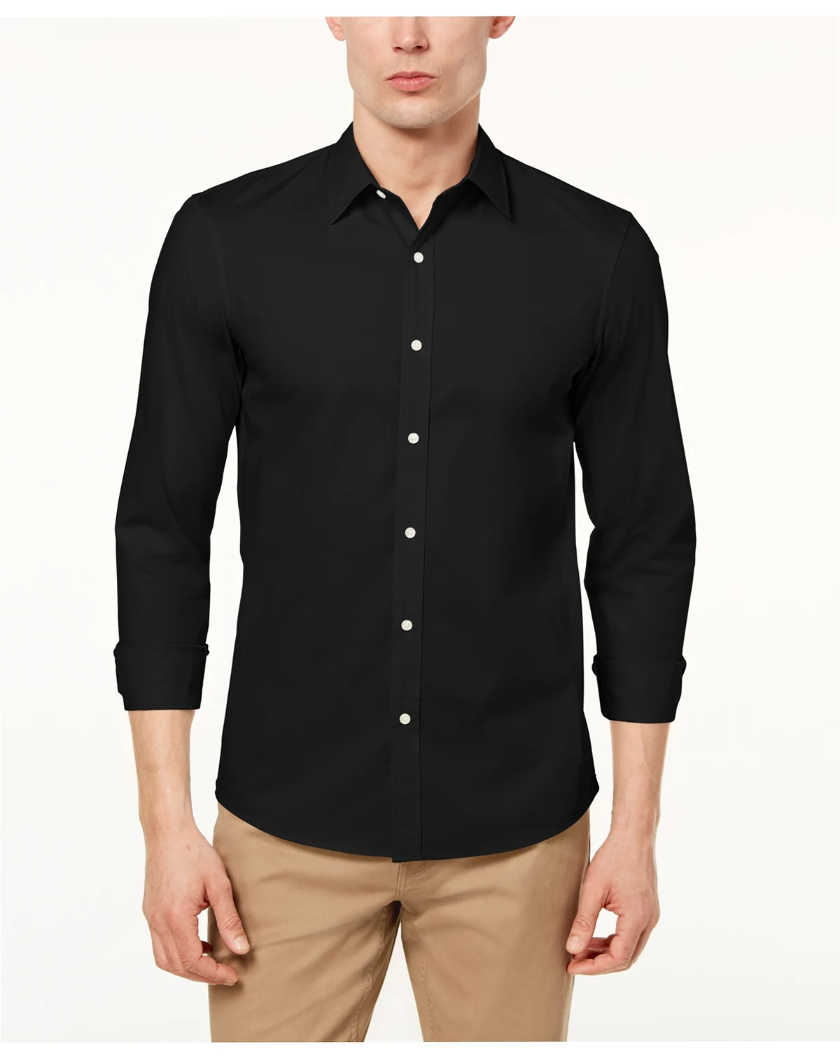 Men's Stretch Button-Front Shirt