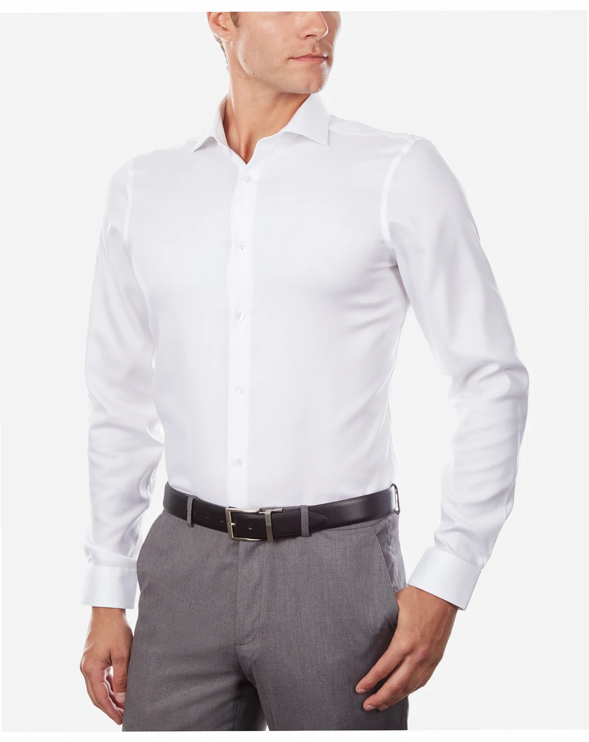 Men's Steel+ Slim-Fit Non-Iron Stretch Performance Dress Shirt