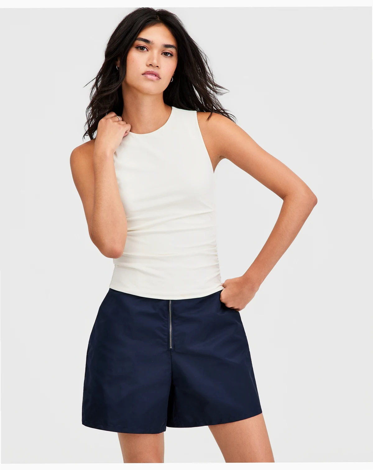Women's Sleeveless Ruched Top, Macy's Exclusive