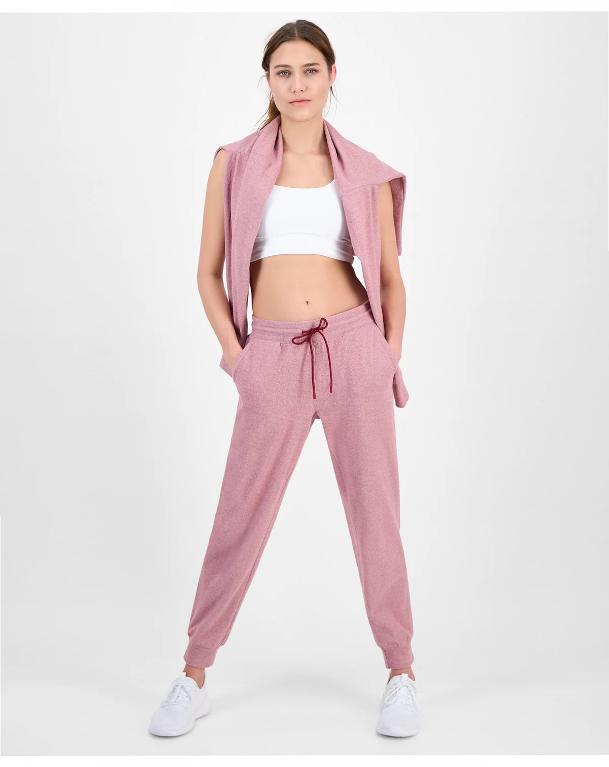 Women's Brushed Rib Jogger Pants, Macy's Exclusive