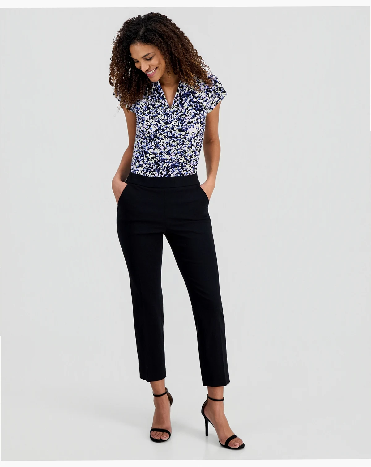 Women's Stretch Twill Cropped Pull-On Pants, Regular & Petite