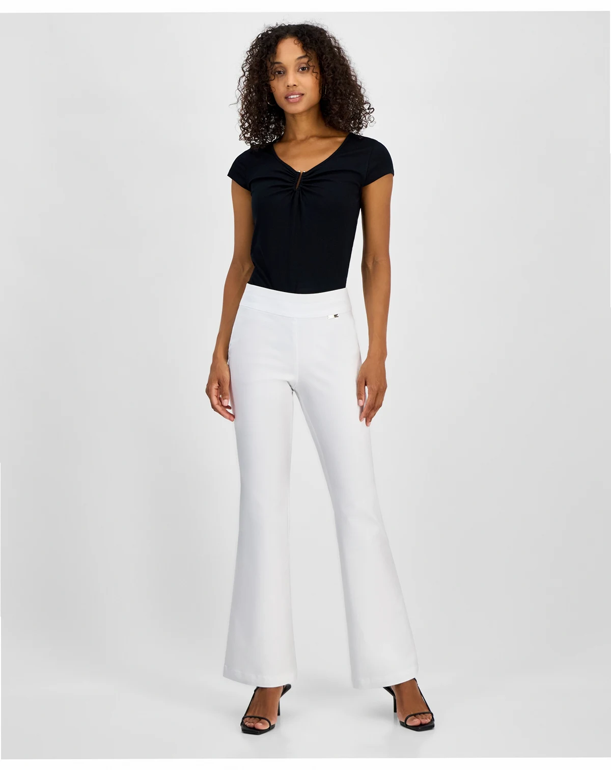 Women's Flare-Leg Pull-On Pants, Exclusively at Macy's