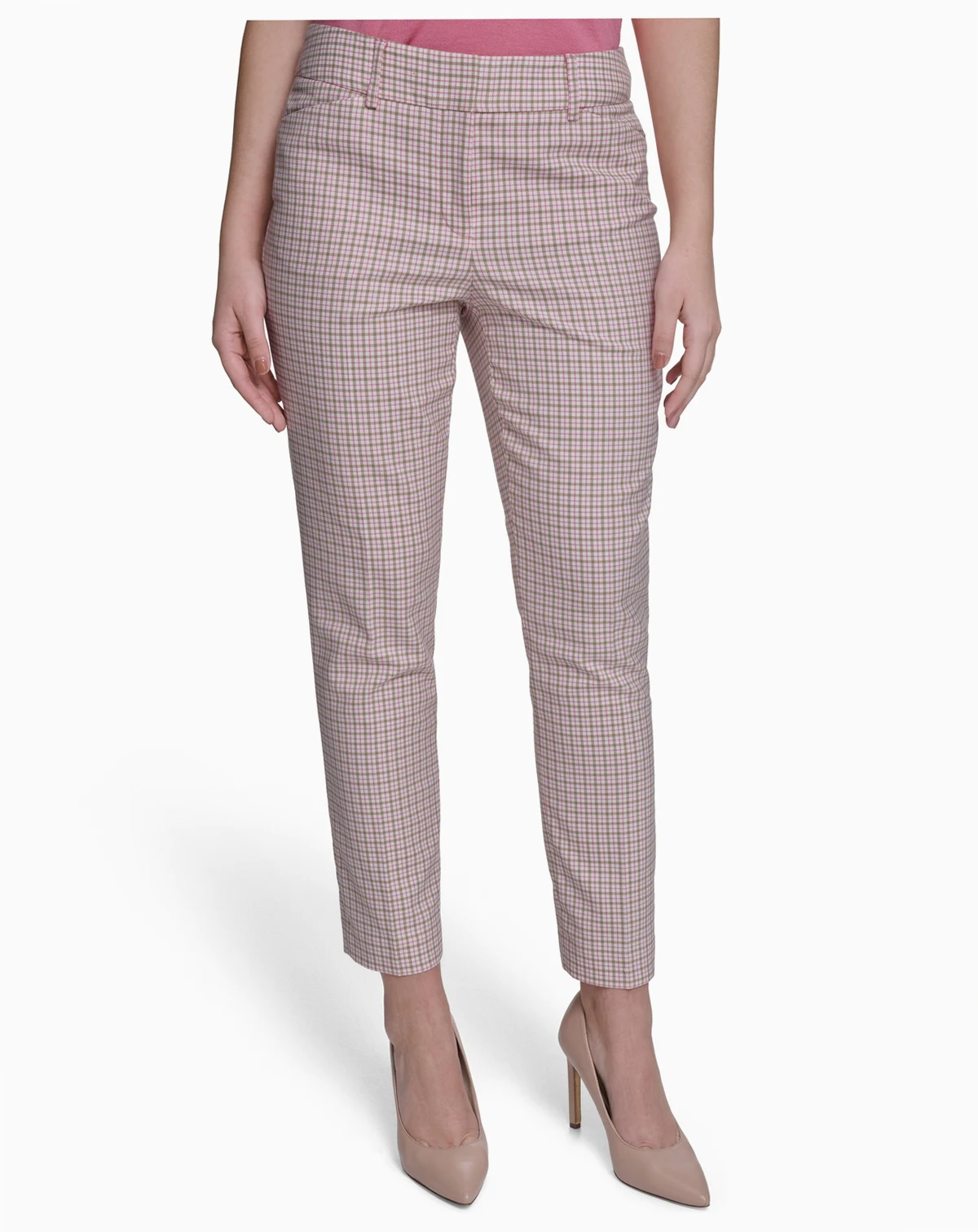 Women's Slim Fit Plaid Pants