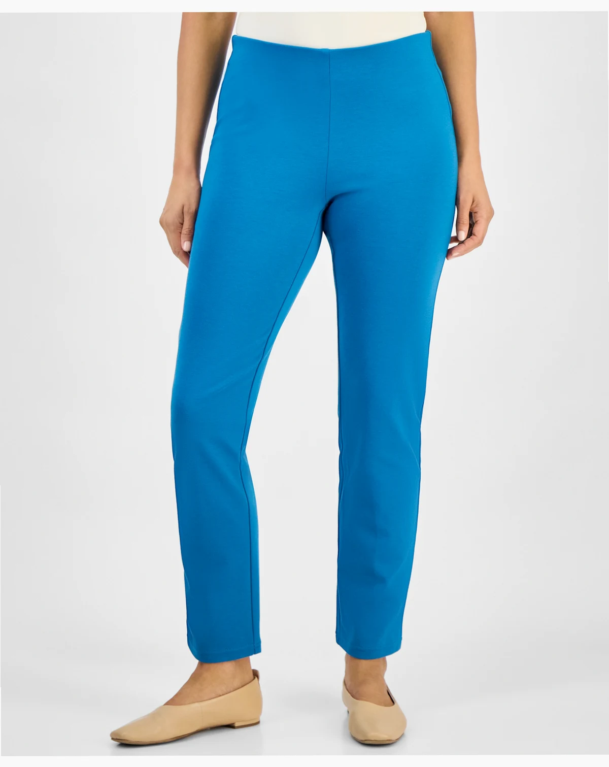 Petite Pull-On Ponté-Knit Pants, Created for Macy's